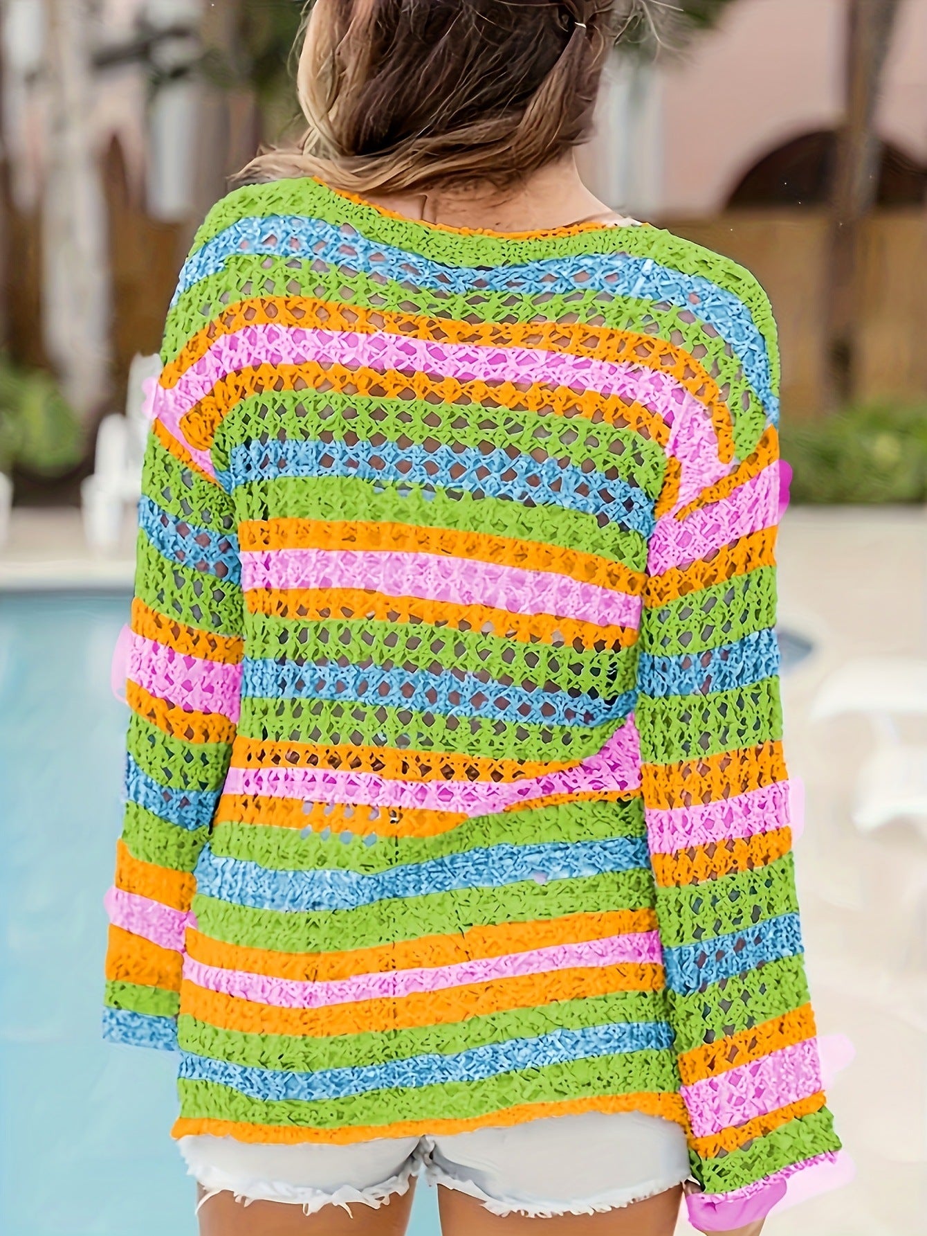Maglia girocollo a righe